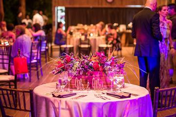 Outdoor wedding area