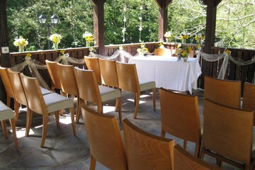 Outdoor wedding area