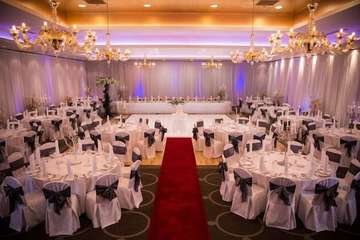 Outdoor banquet area