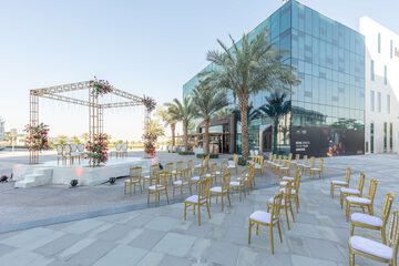 Outdoor wedding area