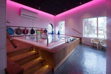 Indoor spa tub