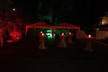 Outdoor wedding area