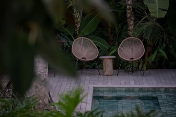Outdoor wedding area