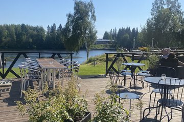 Outdoor wedding area