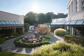 Outdoor wedding area