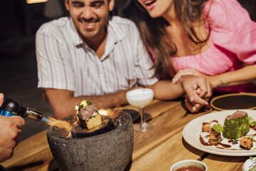 Couples dining