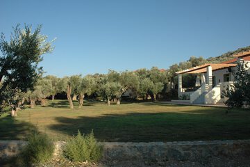 Outdoor banquet area