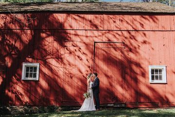 Outdoor wedding area