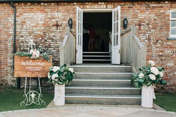 Outdoor wedding area
