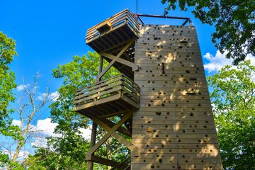 Outdoor rock climbing