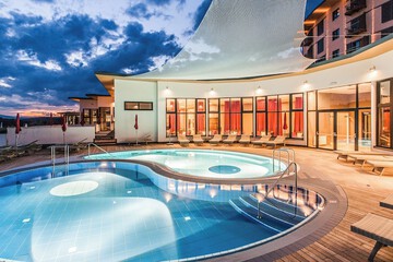 Rooftop pool
