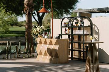 Outdoor wedding area