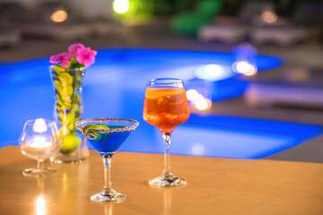 Poolside bar