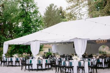 Outdoor wedding area