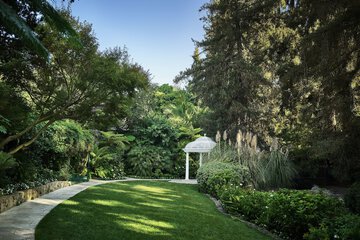 Outdoor wedding area