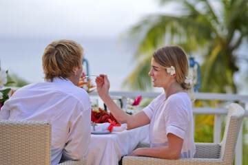 Couples dining