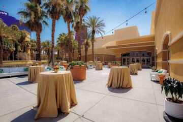 Outdoor banquet area