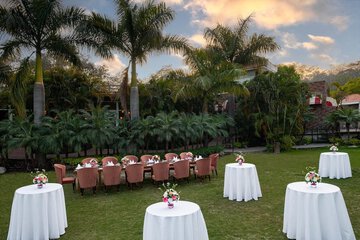 Outdoor wedding area