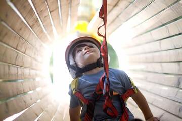 Outdoor rock climbing