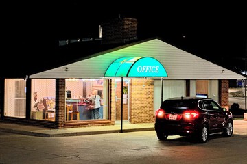 Front of property - evening/night