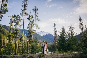 Outdoor wedding area