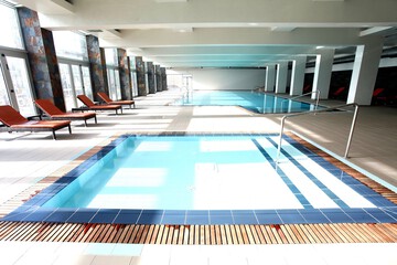Indoor spa tub
