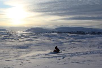 Snowmobiling