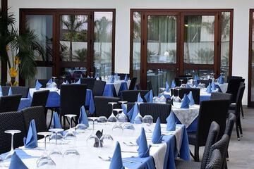 Outdoor banquet area