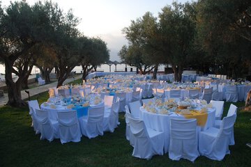 Outdoor wedding area