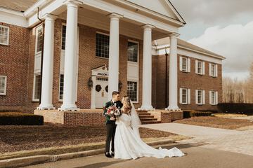 Outdoor wedding area