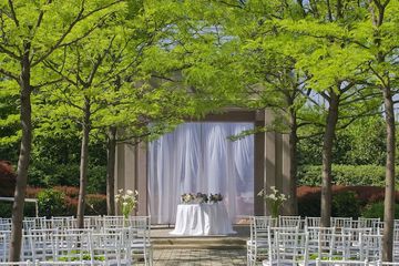 Outdoor wedding area