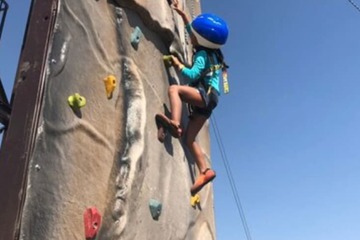 Outdoor rock climbing