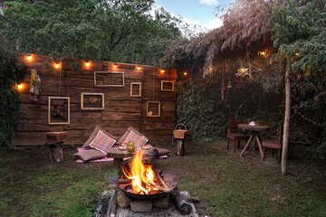 Outdoor banquet area