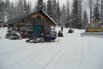 Snowmobiling