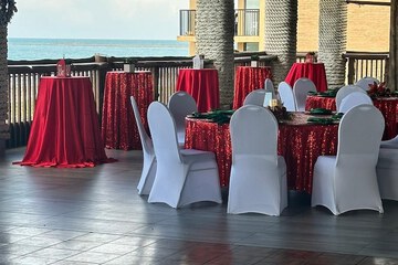 Outdoor wedding area