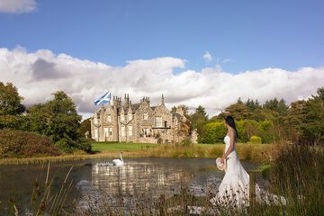 Outdoor wedding area