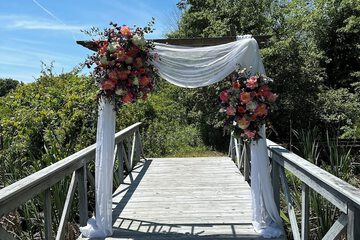 Outdoor wedding area