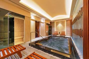 Indoor spa tub