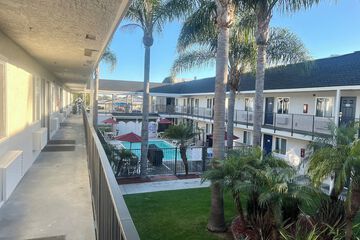 Outdoor wedding area