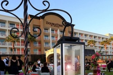 Outdoor wedding area