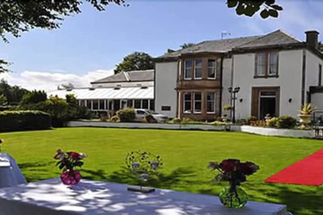 Outdoor wedding area