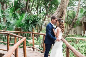 Outdoor wedding area