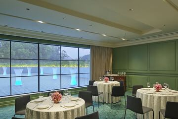 Outdoor banquet area