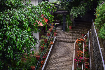 outside