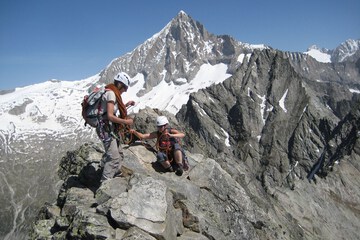 Outdoor rock climbing