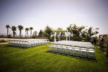 Outdoor wedding area
