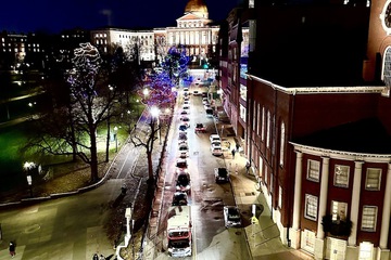 Front of property - evening/night