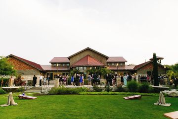 Outdoor wedding area