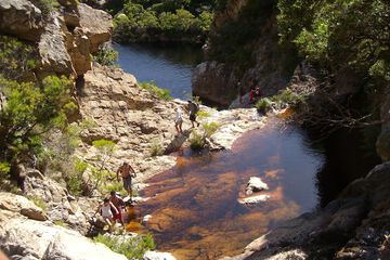 Outdoor rock climbing