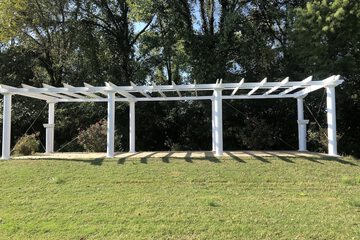 Outdoor wedding area